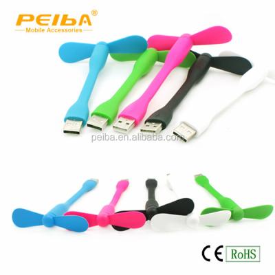 China Hotel New Design Mobile Phone Accessory CE ROHS Approved Mini USB Fan For Computer Or Power Bank for sale