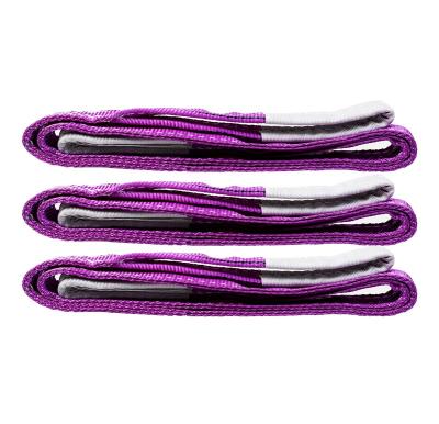 China 1t Purple Flat Custom Webbing Belt Sling Ropes Nylon Flat Webbing Flat for sale