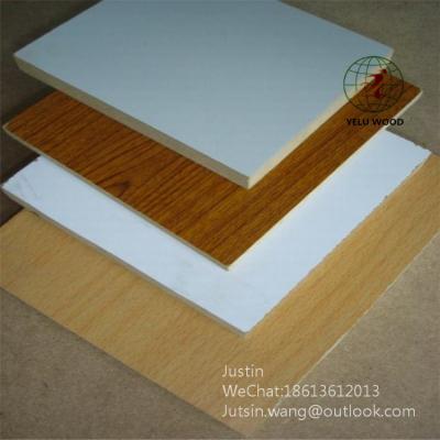 China Moisture proof/Melamine raw board/MDF board waterproof/HMR plain MDF board for sale