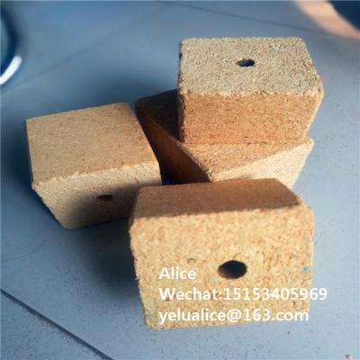 China PALLET FOOT sawdust block for pallets / pallet board chipblock price for sale