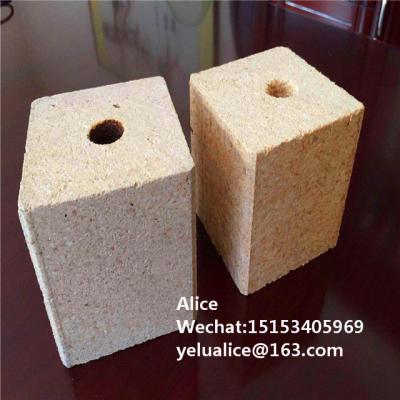 China PALLET FOOT Wooden Pallet Foot Export To Korea Compressed Chip Block for sale