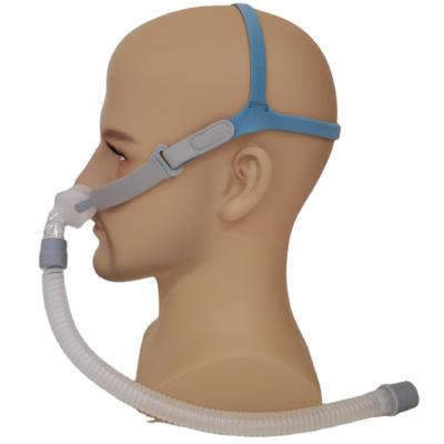 China Breathable Double Port Face Silicone Oxygen Rubber Adult Cpap Mask Snoring Types for sale