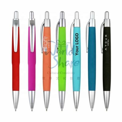 China Promotional Pen World Share Office Supplies Advertisement Wholesale Cheap Customizable Logo Ballpoint promotion novelty pen with logo for sale