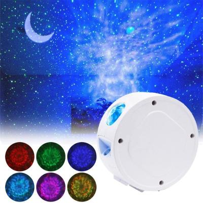 China New Modern Starry Sky Projector LED Moon Star Nebula Night Light, 6 Colors Music Control Surf Children Kids Night Lamp for sale