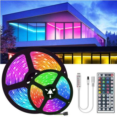 China Architecture or Tira De Luces Pixel 5050 Car Flexible Strip Light Home Decoration 5m 10m 15m, Waterproof Music RGB Remote Control Accessible LED Strip Light for sale