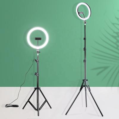 China YouTube/Visuals/Live/Makeup/Photography/Inch LED Selfie Ring Light, Anillo De Luz Ringlight Lamp Dimmable 10 USB Photography Tik Tok 2.1m Tripod For Tiktok Youtube Make Up for sale