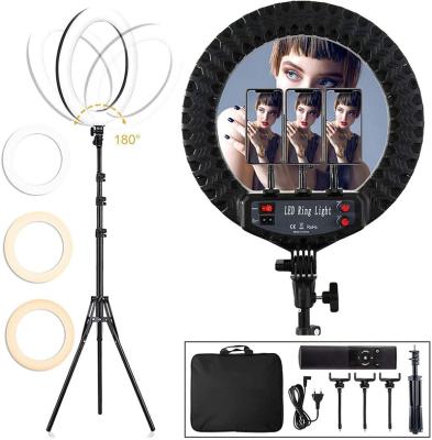 China YouTube/Visuals/Live/Makeup/Photography/Tik Tok 14 inch 3000-6000K Photographic Ring Light, 34W Camera Phone LED Fill Tripod Light and Remote for Makeup Youtube Live for sale