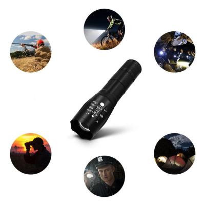 China Camping Rise Hunting Fishing Emergency Self Defense Aluminum High Power 1000 Lumen Military Lanterna Hand Torch Light, 10w XML T6 LED Rechargeable Tactical Flashlight for sale