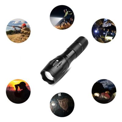 China Camping Rise Hunting 1000 Lumens Rechargeable Professional Tactical Powerful LED Flashlight Aluminum Light Brightest Buzz Self-Defense Fishing Emergency Torch for sale