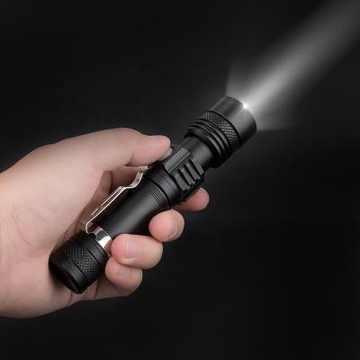 China Camping Hiking Hunting Fishing Emergency Self Defense 1000 Lumens USB LED Super Bright 18650 Rechargeable Flashlight, T6 Linterna Zoomable Mini Tactical Torch Waterproof for sale