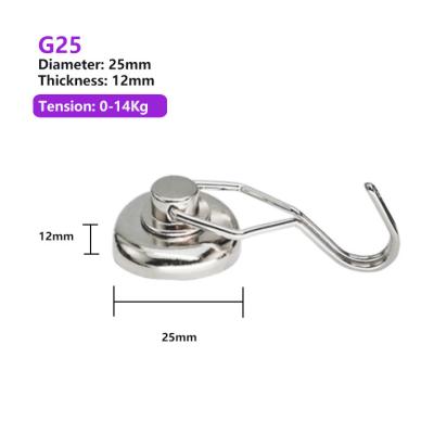 China High Quality Super Strong Potty Magnet Hooks With Swing Swivel Hook for sale