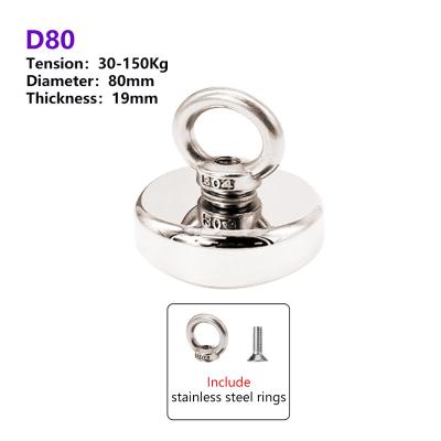 China High quality strong pot magnet with neodymium hooks / N35 fishing magnet kit for sale for sale