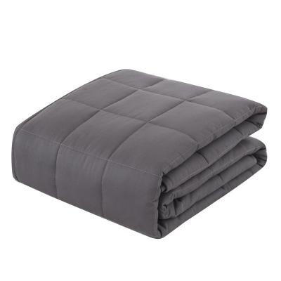 China 2021 Amazon Factory Hot Selling Portable Flannel Weight Blanket Treatment Blanket Soft Heavy Weighted Blanket for sale