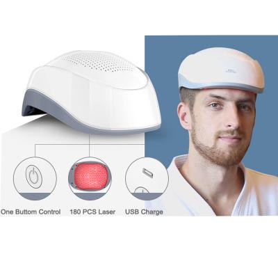 China Hair-repairing LLLT hair helmet for hair loss treatment 650nm 180 diode laser helmet hair regrowth for sale