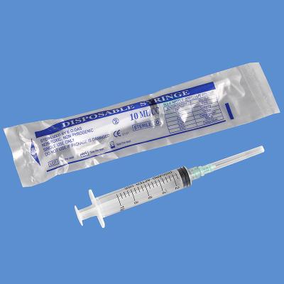 China Disposable Syringe With Medical Needle PE Bag For Packaging for sale