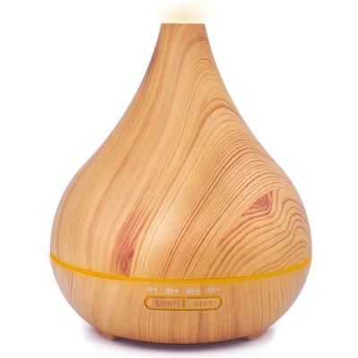 China Quiet Quiet Wooden Essential Oil Diffuser with Auto Lights- Adjustable Cool Mode Mist Color Waterless Humidifier Les 7 for sale