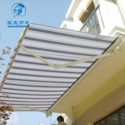 China Sunshade Decoration Wall Bracket Reinforce Aluminum Retractable Garden Awning for sale