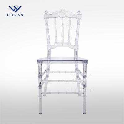 China LIYUAN modern hotel banquet clear creative dining wedding chairs transparent acrylic chiavari chairs for party events for sale