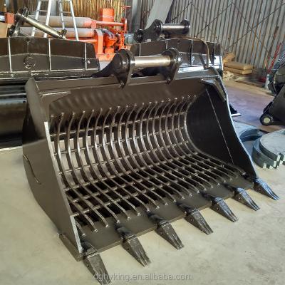 China Crawler Excavator High Performance Wide Skeleton Sieve Bucket For Komatsu PC200 Excavator for sale