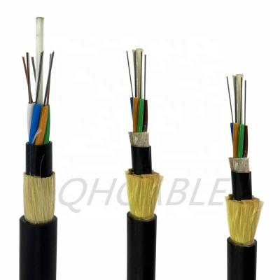 China Telecom Communication OEM 6 12 24 48 96 Aerial Fiber Optic Cable Core ADSS Core Corning Fiber Optic Cables With Single Double Pe Outer Jacket for sale