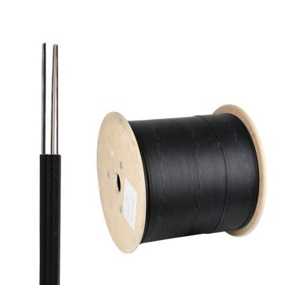 China Telecom Communication FIBER OPTICAL CORE 1km 2km 3km plywood drum FTTH 1 INTERFACE CABLE GJYXCH GJYXFCH with messenger SINGLE MODE fibra optica for sale