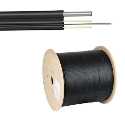 China Outdoor aerial self supporting telecom communication fibra optica 1f 2f 4 FO 657A FTTH drop cable fiber optic cable GJYXCH GJYXFCH with messenger lszh for sale