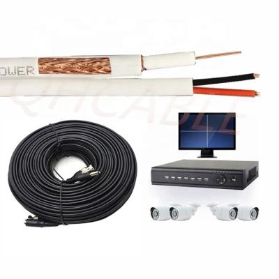 China Siamese RG59 CCTV System With Power Communication Cable RG6 Coaxial Cable Camera RG59 CCTV Coaxial Cable for sale