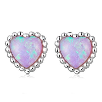 China 2022 new FASHIONABLE S925 Sterling Silver Heart Stud Earrings for women jewelry wholesale for sale