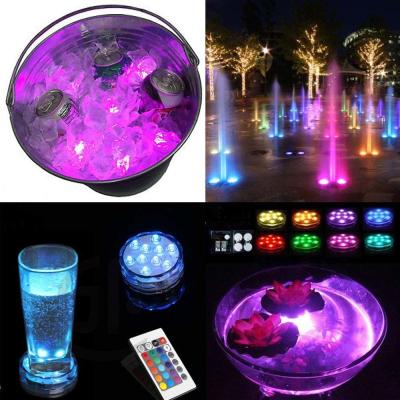 China Waterproof Ip68 Water Proof Ip68 Multi Color Submersible Led Lights Underwater Night Lamp Tea Light Vase Bowl Party Wedding Christmas Decoration for sale