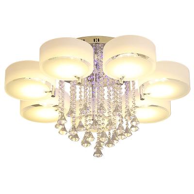 China Remote Control Led Ceiling Lamp Chandelier Living Room Crystal Lamp Bedroom Modern Dining Room Light for sale