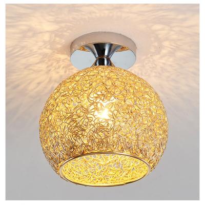 China Modern Modern LED Ceiling Lights For Living Room Hallway Pattern Shade Home Decor Ceiling Aluminum Unique Weaving Process Lamp for sale