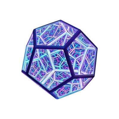 China Modern Unlimited Dodecahedron Color Art Lights Creativity LED Night Light USB Home Living Room Decorate Decorative Room Lights Ornament for sale