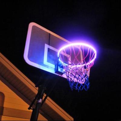 China Colorful Led Strip Light Basketball Sensor Control Frame Circle Flashing Night Light Home Decoration Lamp for sale