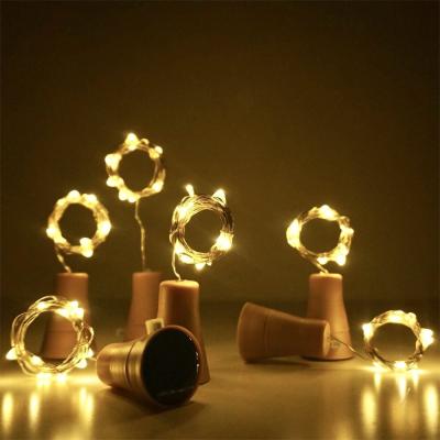 China Home Wine Bottle Lights String Fairy Lights Cork Copper Wire String LED Garland Christmas LED Lights Festival Party Wedding for sale