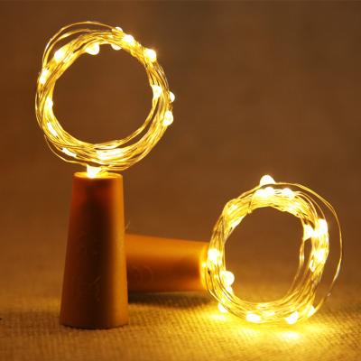 China Home Solar Wine Bottle Lights LED Solar Cork String Light Copper Wire Fairy Lights for Holiday Christmas Party Wedding Decor for sale