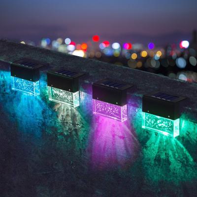 China New Garden Fence Waterproof Solar Mount Post Lights Wall Decorative Platform Lighting RGB Led Light For Garden for sale