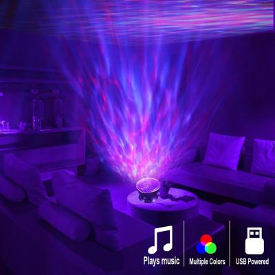 China USB Modern Colorful Music Player Night Light Projector Star Sky LED Projection Romantic Sleep Lamp for sale