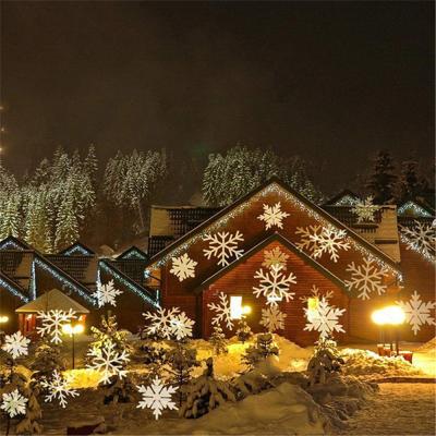 China ABS Christmas Snowflake Light Projector Snow Laser Projection Indoor Outdoor Lights Party Decor Lamp Eu/Uk/Us/Au for sale