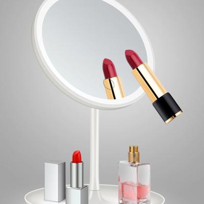 China Northern Europe Hotel Modern Smart Home Travel LED Portable Makeup Mirror With Lights Smart Touch Adjust Brightness for sale