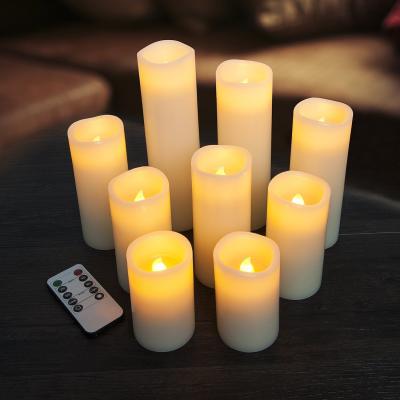 China Battery Operated Birthdays By Simulation Candle Lamp LED Smokeless Flameless Electronic Lights Lighting Swing Flame Festival Home Ornaments for sale