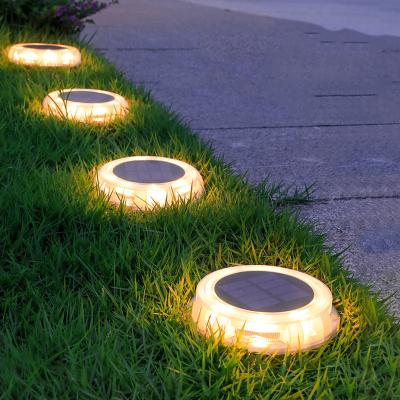 China Outdoor Led Solar Lawn Lights Outdoor Waterproof Solar Powered Solar Powered Inground Decorative Solar Light White Lawn Street Lamp Garden Villa Heat for sale