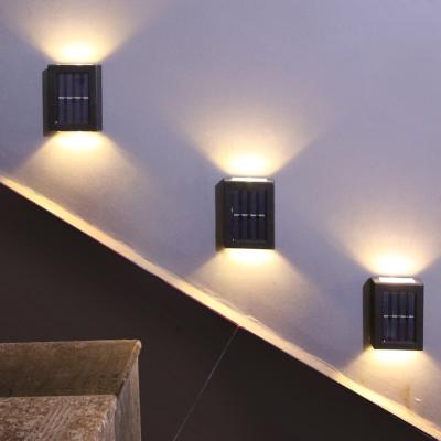 China Outdoor Decorative Aisle Corridor LED Water Proof Lights IP65 Tempered Glass Garden Wall Light Environmental Friendly Solar Powered G for sale