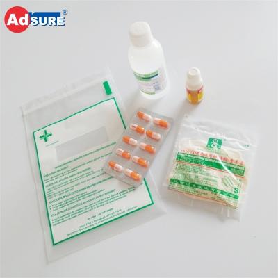 China Medicine Hospital and Pharmacy Plastic Medicine Ziplock Bags for sale