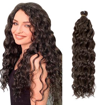 China High Temperature Fiber Surf Crochet Braids Ombre Deep Wave Synthetic Hair Extensions Hawaii Braiding Hair for sale