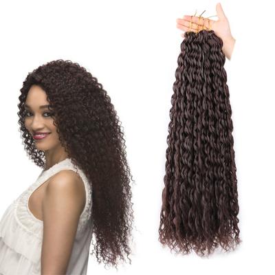 China High Temperature Fiber Loose Water Wave Crochet Synthetic Braiding Hair Extensions For Women Ombre Hair 24 Inch Wave Afro French Loop Twist Braid Hair for sale