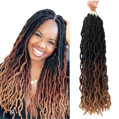 China Ombre Wavy Gypsy Locs Synthetic Hair Crochet Hair 18