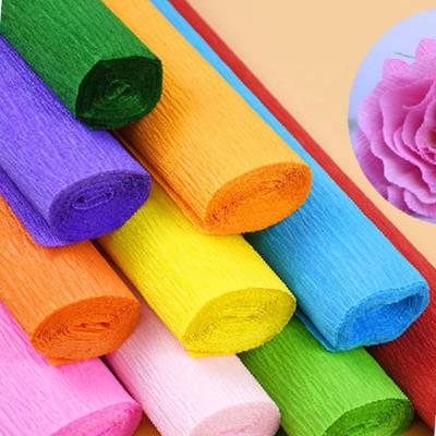 Cina Multicolor Mixed Crepe Paper Rolls Eco-friendly Hand Painted Waterproof in vendita