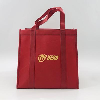 China Custom Logo Eco Reusable Non Woven Fabric Processing Style Shopping Bag for sale