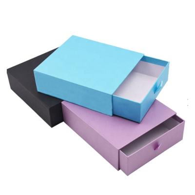 Cina Logo Printing Gift Packaging Cardboard Foldable Storage Drawer Paper Boxes in vendita