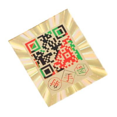 Cina Hot Stamping Labels Customized Anti-counterfeit Holographic Qr Code Label Custom Label Sticker in vendita